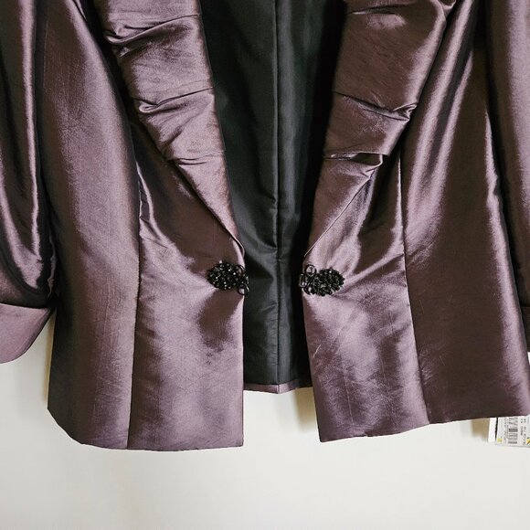 Alex Evenings shimmery jacket NWT M - Picture 6 of 8